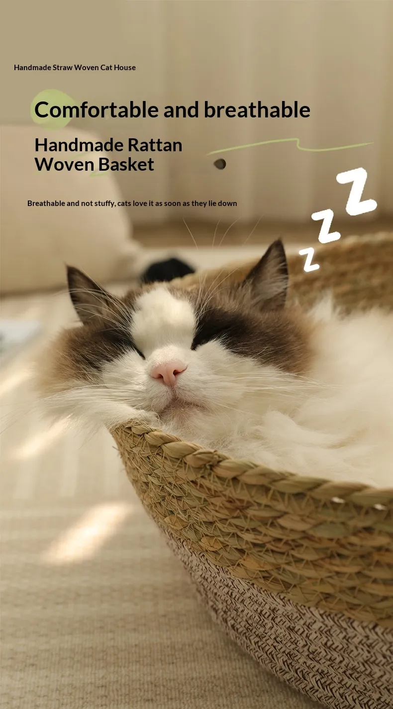 Woven Rattan Bed-Pet Products