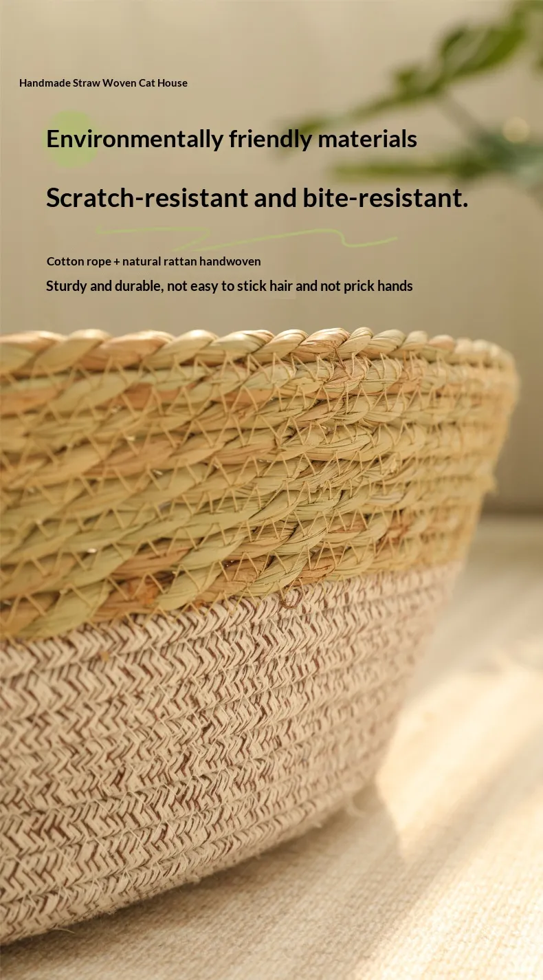 Woven Rattan Bed-Pet Products