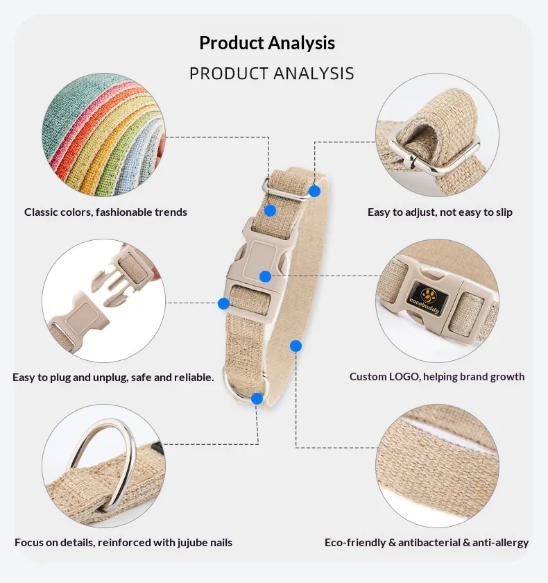 Cotton&Linen Collars-Pet Products