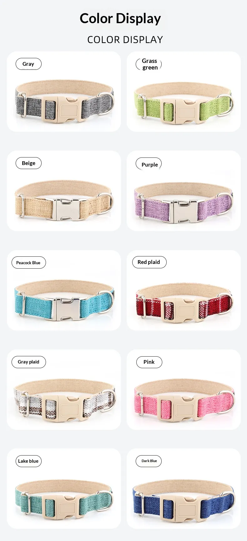 Cotton&Linen Collars-Pet Products