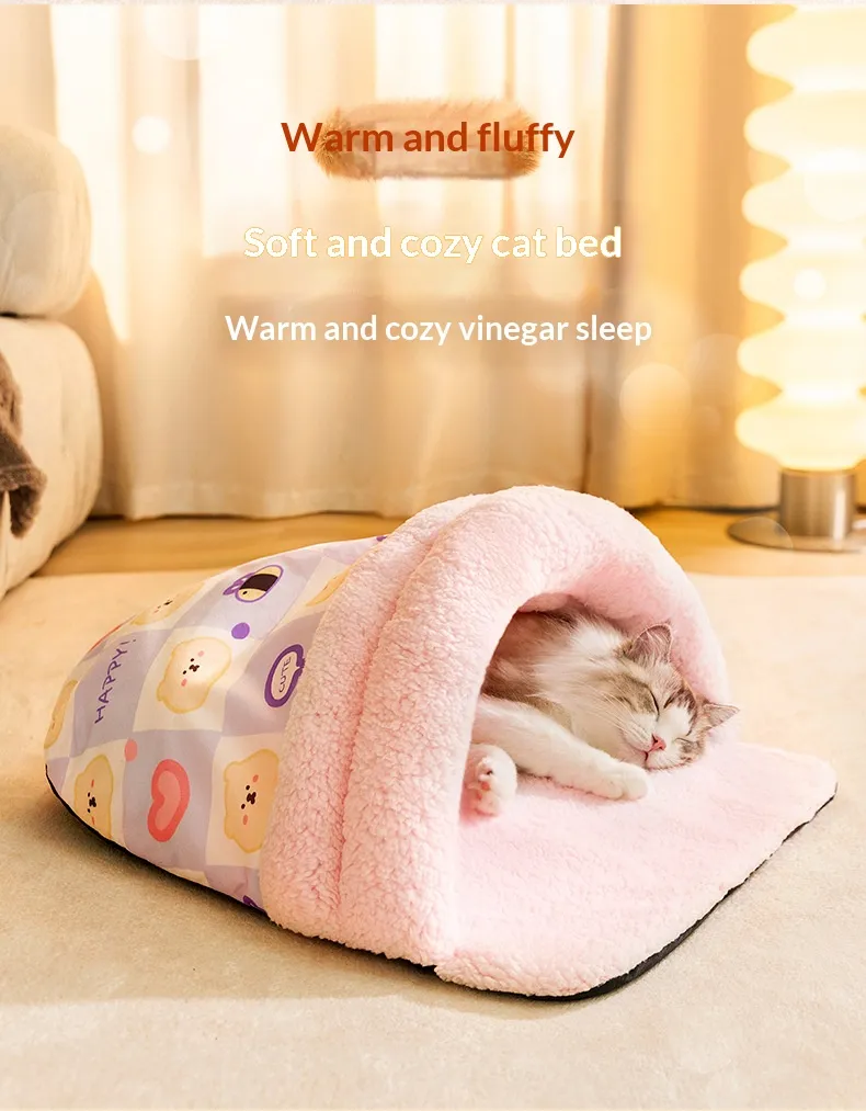 Slipper Cat Bed-Pet Products