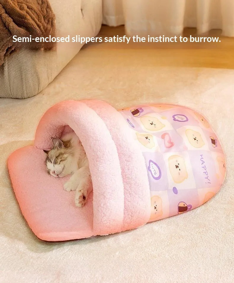 Slipper Cat Bed-Pet Products
