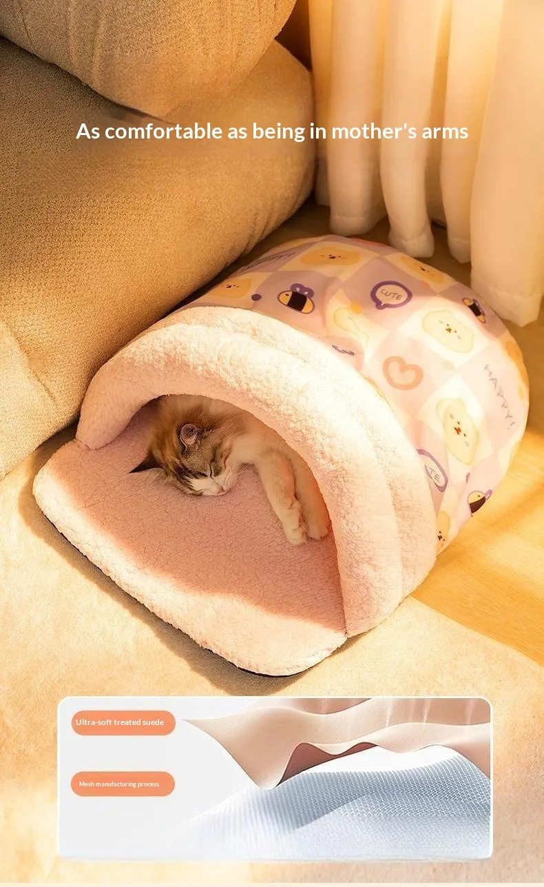 Slipper Cat Bed-Pet Products