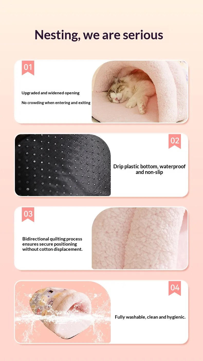 Slipper Cat Bed-Pet Products