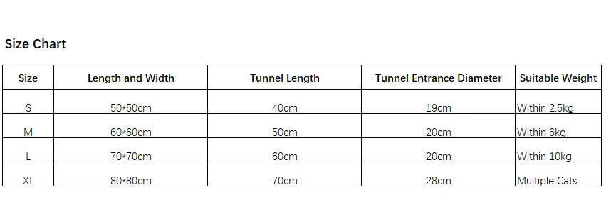 Cat Tunnel Mat Kitten Tunnel Tube Cat Nest-Pet Products