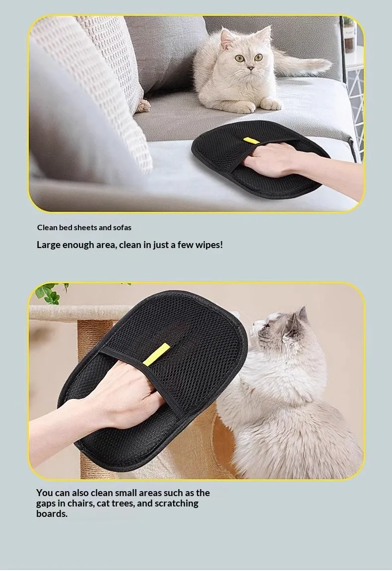 Static Hair Removal Gloves-Pet Products