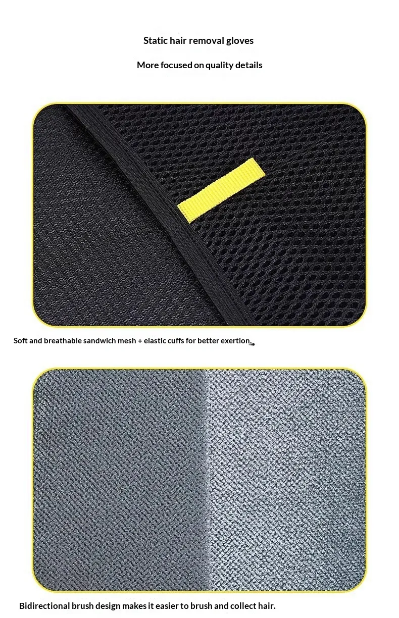 Static Hair Removal Gloves-Pet Products