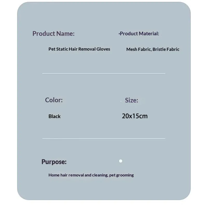 Static Hair Removal Gloves-Pet Products