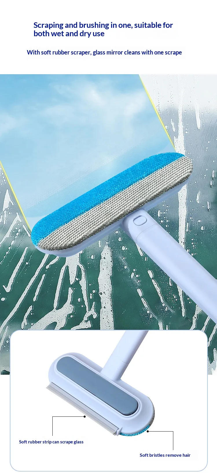 Long Handled Brush-Pet Products