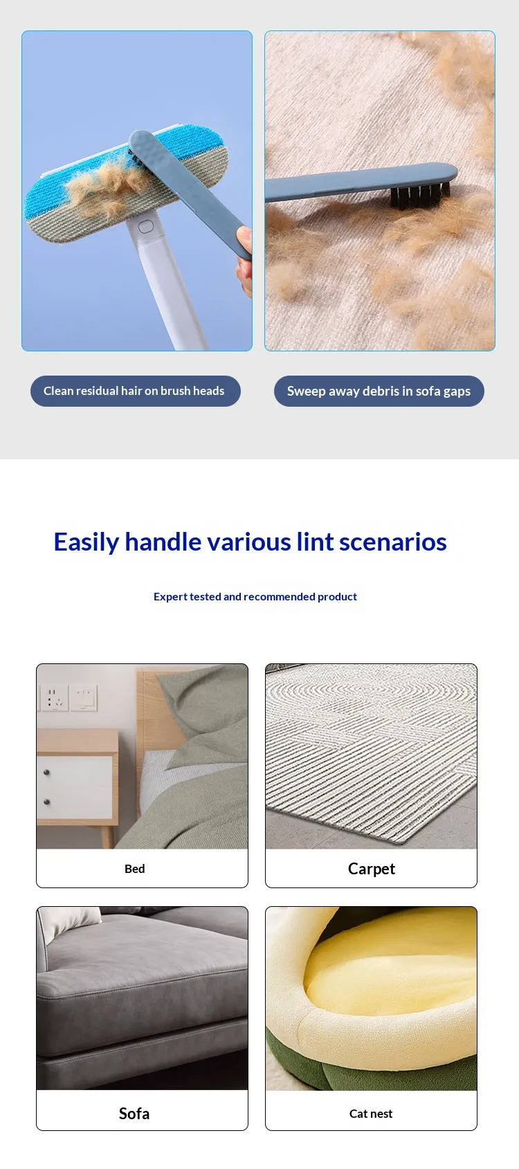 Long Handled Brush-Pet Products